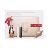 Clarins Double Serum Eye Geschenkset Augenserum Double Serum Eye 20 ml + Pflegemascara SOS Lashes Serum Mascara 3 ml + Wonder Perfect 4D Mascara 3 ml 01 Intense Black + Umweltfreundlicher Kosmetikbeutel