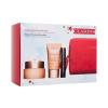 Clarins Extra-Firming Collection Geschenkset Tagescreme Extra-Firming Jour 50 ml + Nachtcreme Extra-Firming Nuit 15 ml + Wonder Perfect Mascara 4D 3 ml 01 Perfect Black + Gesichtsserum Double Serum 0,9 ml + Rote Kosmetiktasche