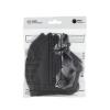 NEQI Adult Community Face Coverings M-L Black Mundschutz und Respirator 3 St.