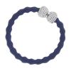 By Eloise London Silver Bling Diamanté Bow Haargummi für Frauen 1 St. Farbton  Navy Blue