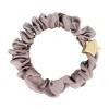 By Eloise London Silk Scrunchie Gold Star Haargummi für Frauen 1 St. Farbton  Iced Latte