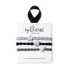 By Eloise London Set Stylish Silver Haargummi für Frauen 1 St.