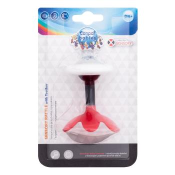 Canpol babies Sensory Rattle With Teether Red