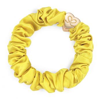 By Eloise London Silk Scrunchie Gold Heart