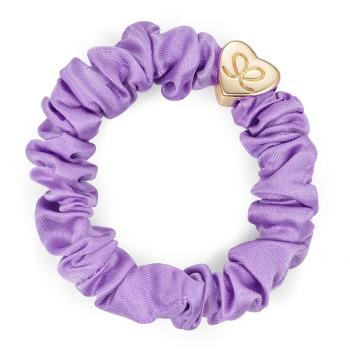 By Eloise London Silk Scrunchie Gold Heart