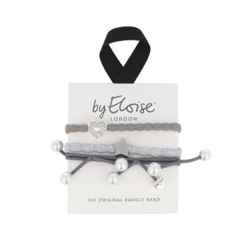 By Eloise London Bangle Set Shades of Grey