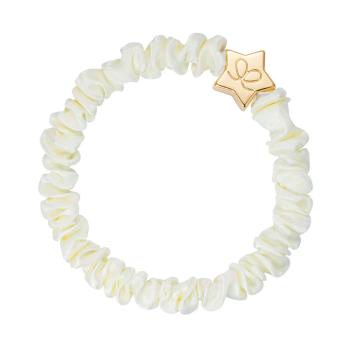 By Eloise London Skinny Silk Scrunchie Gold Star