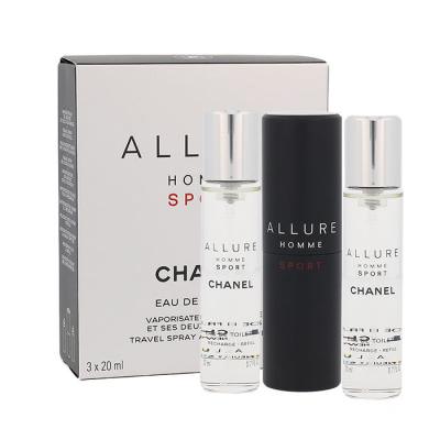 Chanel Allure Homme Sport Eau de Toilette für Herren Twist and Spray 3x20 ml