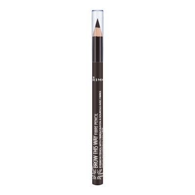 Rimmel London Brow This Way Fibre Pencil Augenbrauenstift für Frauen 1,08 g Farbton  003 Dark
