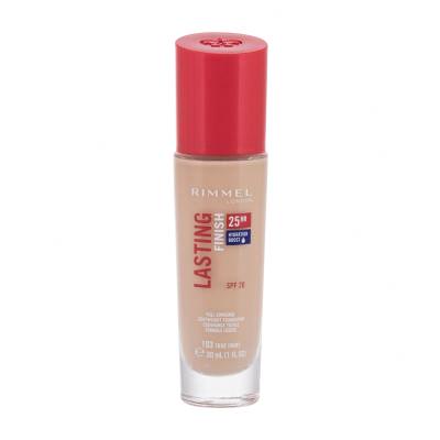 Rimmel London Lasting Finish 25H SPF20 Foundation für Frauen 30 ml Farbton  103 True Ivory