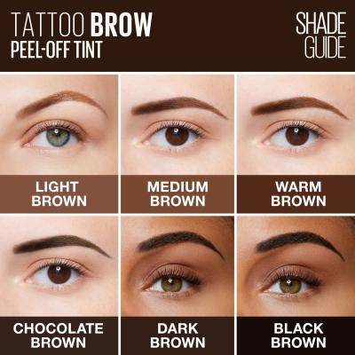 Maybelline Tattoo Brow Augenbrauenfarbe für Frauen 4,6 g Farbton  Dark Brown