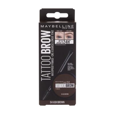 Maybelline Tattoo Brow Lasting Color Pomade Augenbrauengel und -pomade für Frauen Farbton  04 Ash Brown Set