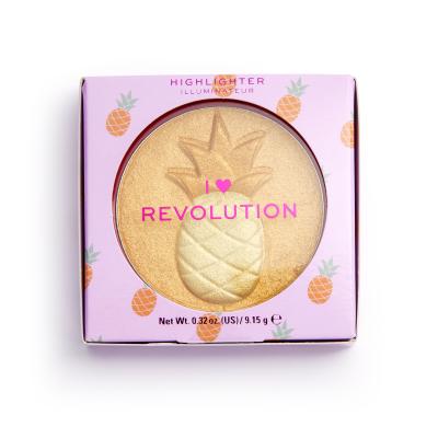 Makeup Revolution London I Heart Revolution Fruity Highlighter Highlighter für Frauen 9,15 g Farbton  Pineapple