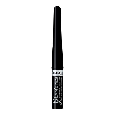 Rimmel London Glam Eyes Eyeliner für Frauen 3,5 ml Farbton  001 Black Glamour