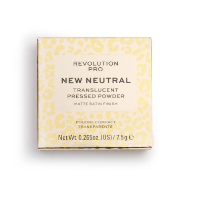 Revolution Pro New Neutral Pressed Powder Puder für Frauen 7,5 g Farbton  Translucent