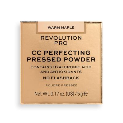 Revolution Pro CC Perfecting Press Powder Puder für Frauen 5 g Farbton  Warm Maple