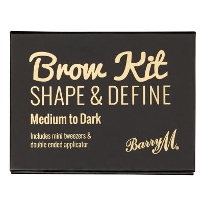 Barry M Brow Kit Augenbrauensets für Frauen 4,5 g Farbton  Medium - Dark