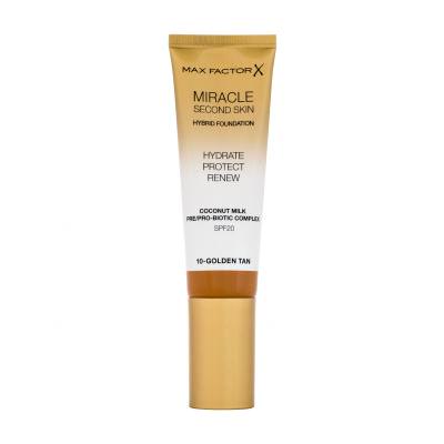 Max Factor Miracle Second Skin SPF20 Foundation für Frauen 30 ml Farbton  10 Golden Tan