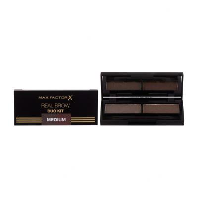 Max Factor Real Brow Duo Augenbrauensets für Frauen 3,3 g Farbton  002 Medium