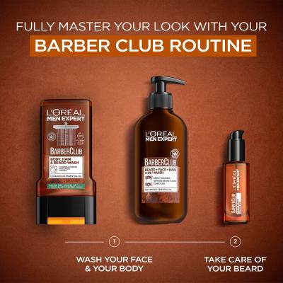 L&#039;Oréal Paris Men Expert Barber Club Beard, Face &amp; Hair Wash Bartshampoo für Herren 200 ml