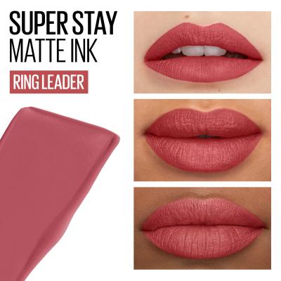 Maybelline Super Stay Matte Ink Liquid Lippenstift für Frauen 5 ml Farbton  175 Ringleader