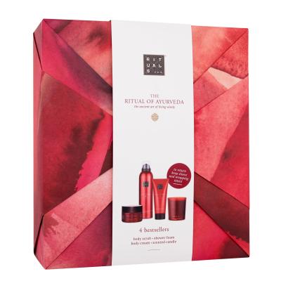 Rituals The Ritual Of Ayurveda 4 Bestsellers Geschenkset Duschschaum The Ritual Of Ayurveda 200 ml + Körpercreme The Ritual Of Ayurveda 100 ml + Körperpeeling The Ritual Of Ayurveda 125 g + Duftkerze
