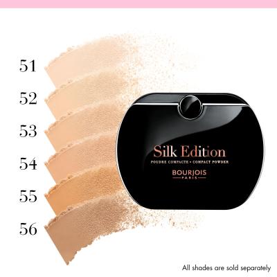 BOURJOIS Paris Silk Edition Compact Powder Puder für Frauen 9 g Farbton  53 Golden Beige