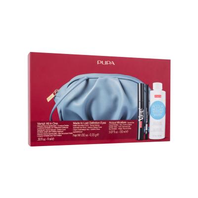 Pupa Vamp! All In One Geschenkset Mascara Vamp! All In One 9 ml + Kajalstift Made to Last Definition Eyes 0,35 g 100 + Mizellenwasser Micellar Water 150 ml + Kosmetiketui