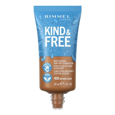 Rimmel London Kind &amp; Free Skin Tint Foundation Foundation für Frauen 30 ml Farbton  400 Natural Beige