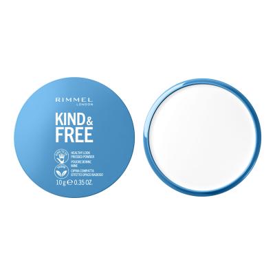 Rimmel London Kind &amp; Free Healthy Look Pressed Powder Puder für Frauen 10 g Farbton  01 Translucent