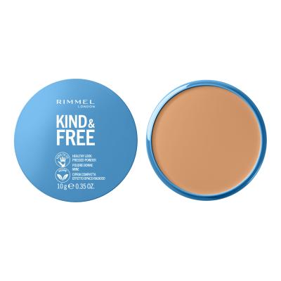 Rimmel London Kind &amp; Free Healthy Look Pressed Powder Puder für Frauen 10 g Farbton  030 Medium