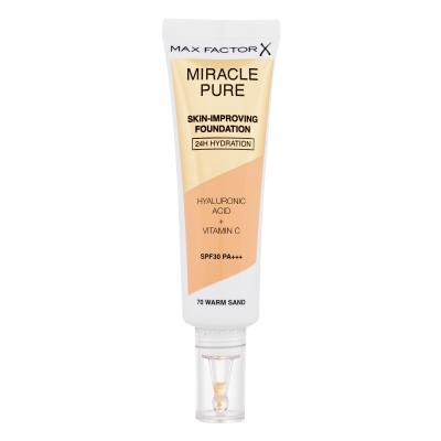 Max Factor Miracle Pure Skin-Improving Foundation SPF30 Foundation für Frauen 30 ml Farbton  70 Warm Sand