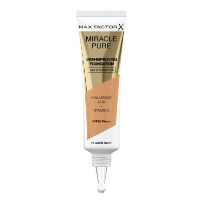 Max Factor Miracle Pure Skin-Improving Foundation SPF30 Foundation für Frauen 30 ml Farbton  70 Warm Sand