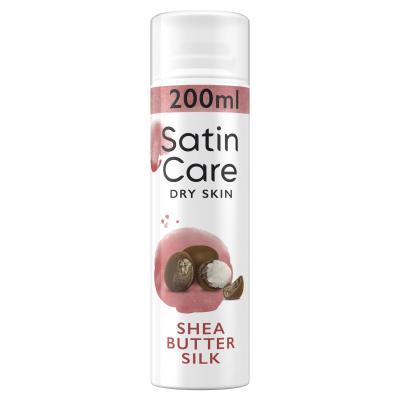 Gillette Satin Care Dry Skin Shea Butter Silk Rasiergel für Frauen 200 ml