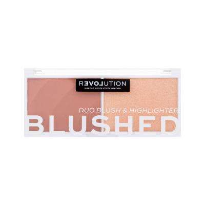 Revolution Relove Colour Play Blushed Duo Blush & Highlighter Contouring Palette für Frauen 5,8 g Farbton  Kindness