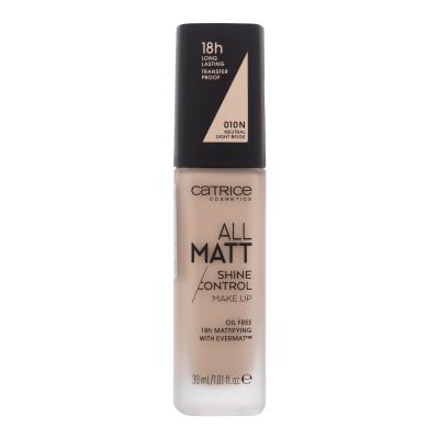 Catrice All Matt Foundation für Frauen 30 ml Farbton  010 N Neutral Light Beige