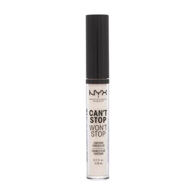 NYX Professional Makeup Can't Stop Won't Stop Contour Concealer Concealer für Frauen 3,5 ml Farbton  01 Pale