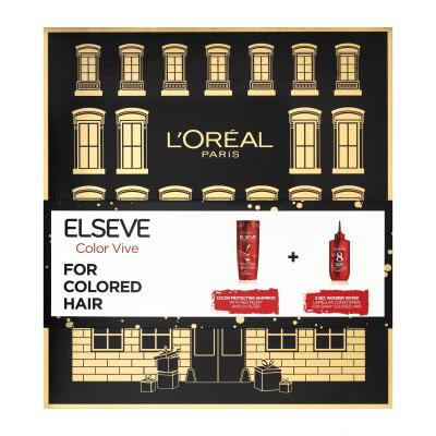 L'Oréal Paris Elseve Color-Vive Geschenkset Shampoo Elseve Color Vive 250 ml + Haarbalsam Elseve Color Vive 8 Second Wonder Water 200 ml