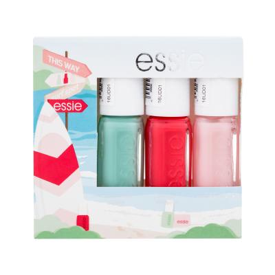 Essie Summer Mini Trio Meet The Adventures Geschenkset Nagellack 5 ml + Nagellack 5 ml Peach Daiquiri + Nagellack 5 ml Mademoiselle