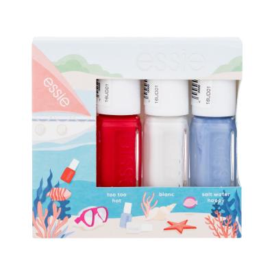 Essie Summer Mini Trio Aquaholic Geschenkset Nagellack 5 ml + Nagellack 5 ml Blanc + Nagellack 5 ml Salt Water Happy