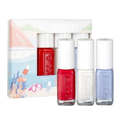 Essie Summer Mini Trio Aquaholic Geschenkset Nagellack 5 ml + Nagellack 5 ml Blanc + Nagellack 5 ml Salt Water Happy