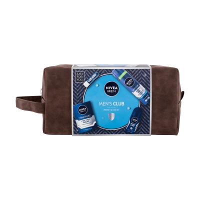 Nivea Men Men's Club Protect & Care Set Geschenkset After Shave Balsam Men Protect & Care 100 ml + Rasiergel Men Protect & Care 200 ml + Antiperspirant Men Protect & Care 50 ml + Lippenbalsam Men Active 4,8 g + Kosmetiketui