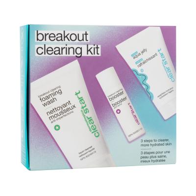 Dermalogica Clear Start Breakout Clearing Kit Geschenkset Reinigungsschaum Clear Start Breakout Clearing Foaming Wash 75 ml + Gesichtsserum Clear Start Breakout Clearing Booster 10 ml + Gesichtsgel Clear Start Cooling Aqua Jelly 25 ml