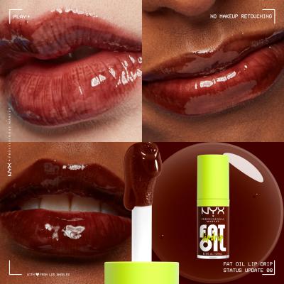 NYX Professional Makeup Fat Oil Lip Drip Lippenöl für Frauen 4,8 ml Farbton  08 Status Update
