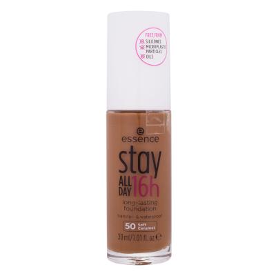 Essence Stay All Day 16h Foundation für Frauen 30 ml Farbton  50 Soft Caramel