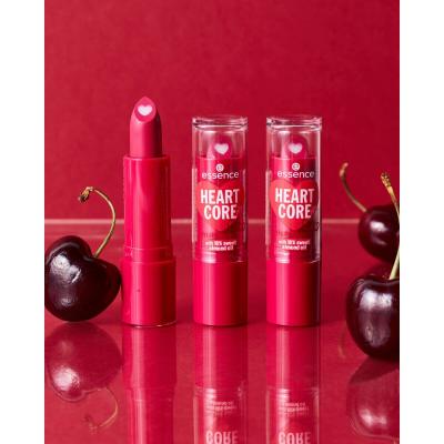 Essence Heart Core Fruity Lip Balm Lippenbalsam für Frauen 3 g Farbton  01 Crazy Cherry