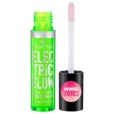 Essence Electric Glow Colour Changing Lip &amp; Cheek Oil Lippenöl für Frauen 4,4 ml
