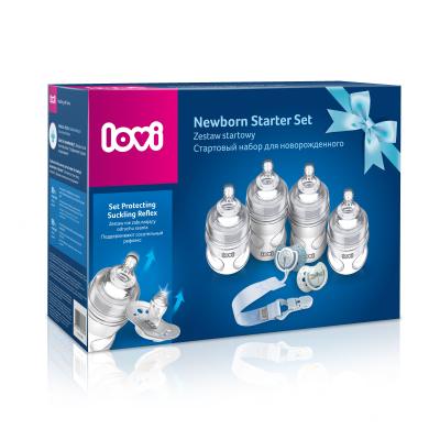 LOVI Newborn Starter Set Boy Babyflasche für Kinder Set