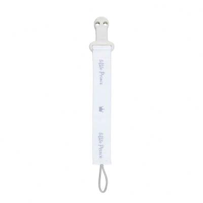 Canpol babies Royal Baby Soother Clip With Ribbon Little Prince Schnullerclip für Kinder 1 St.