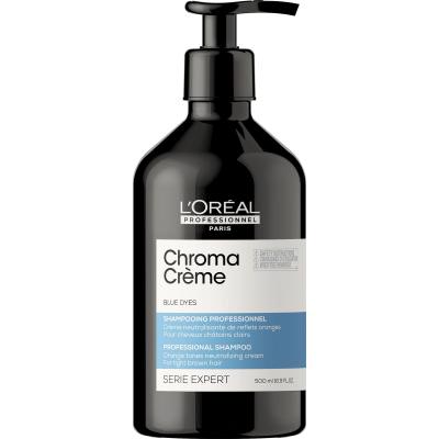 L'Oréal Professionnel Chroma Crème Professional Shampoo Blue Dyes Shampoo für Frauen 500 ml